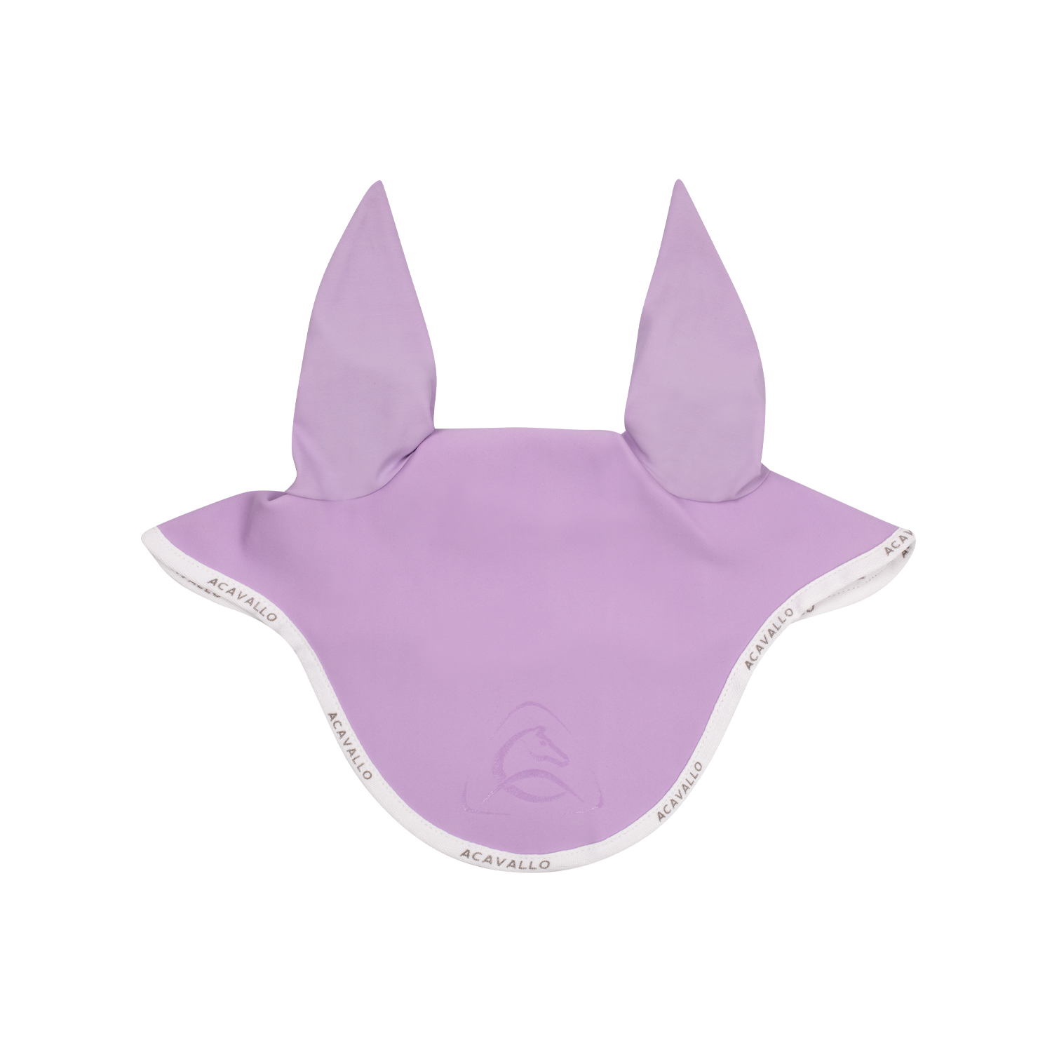 Acavallo Lykra Fliegenohren mit Silikon Logo - lilla/white