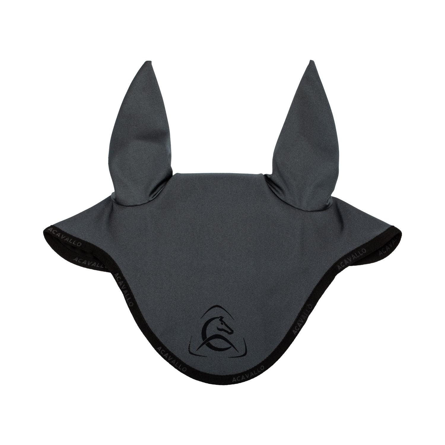 Acavallo Lykra Fliegenohren mit Silikon Logo - smoke dore/black