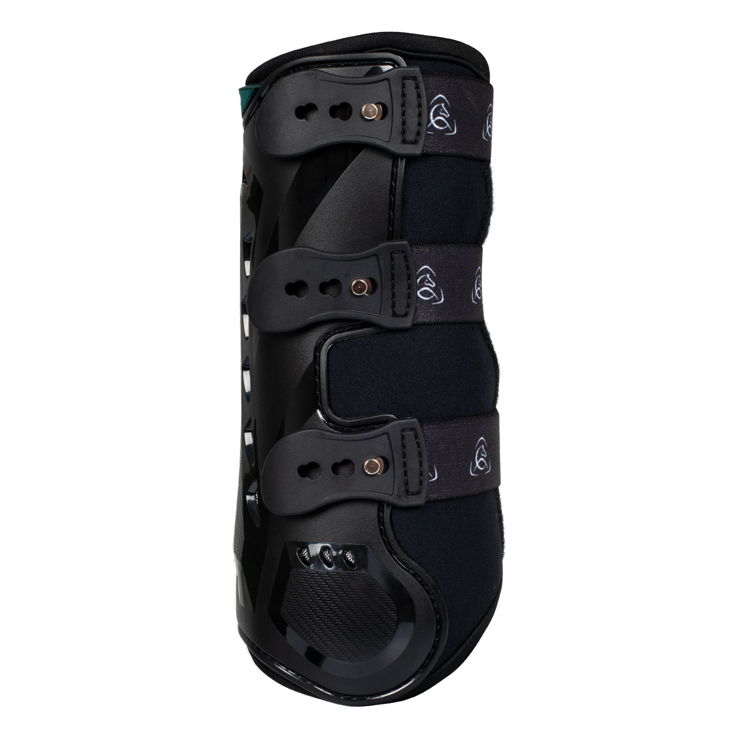 Acavallo Dressurgamaschen anatomisch vorne - black, Größe M