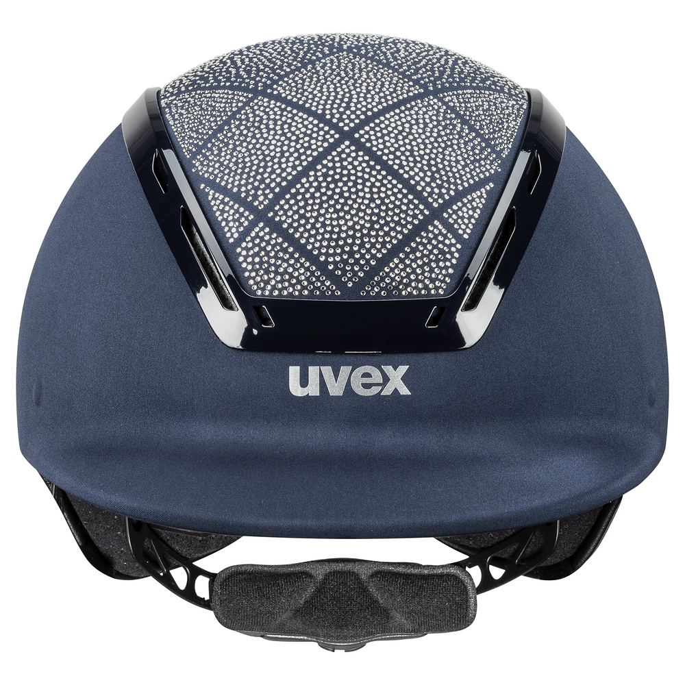 UVEX Exxeed Flash Reithelm - navy, Größe M-L (57-59)