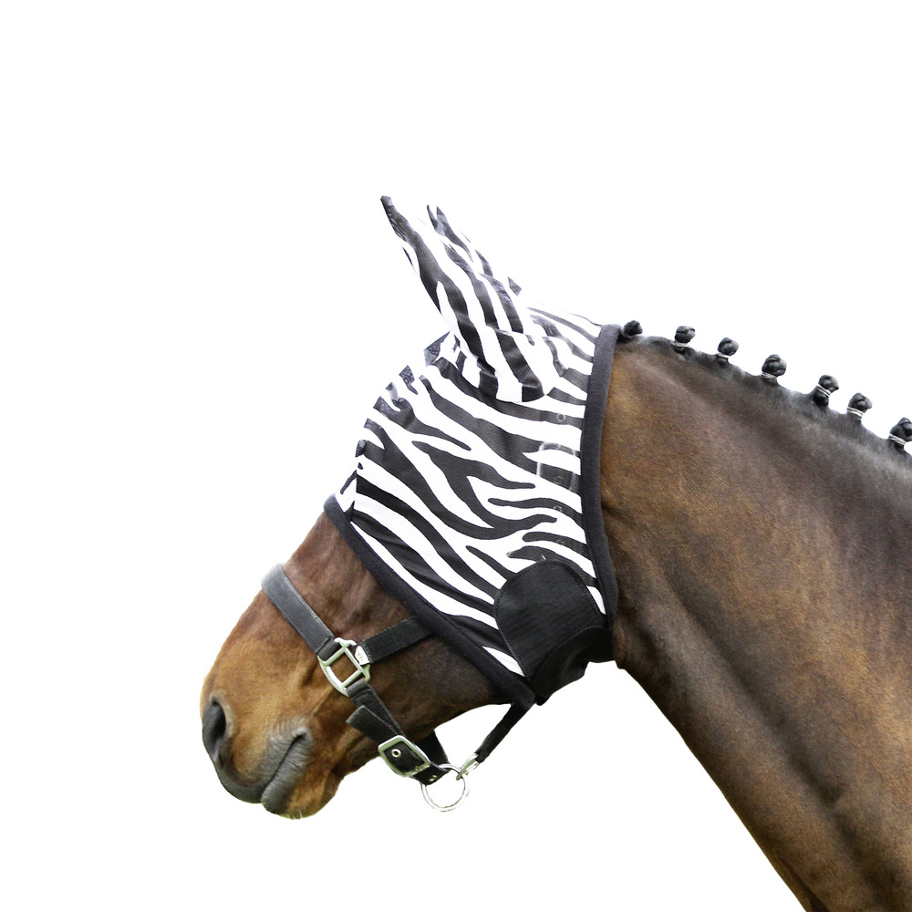 Euroriding Fliegenmaske Zebra - zebra, Größe L