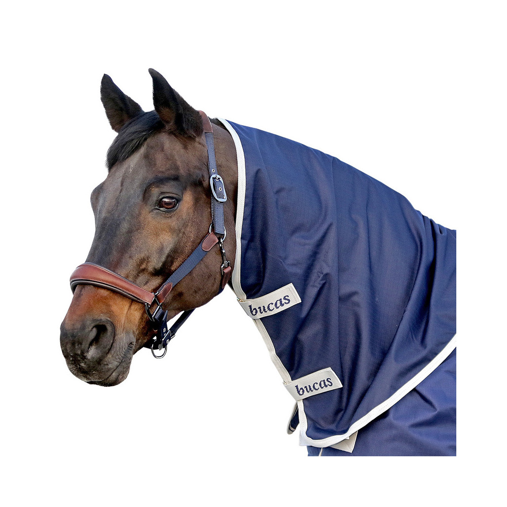 Euroriding Halsteil Combi Neck für Outdoordecke Bucas - navy/einfass grau, Größe XL
