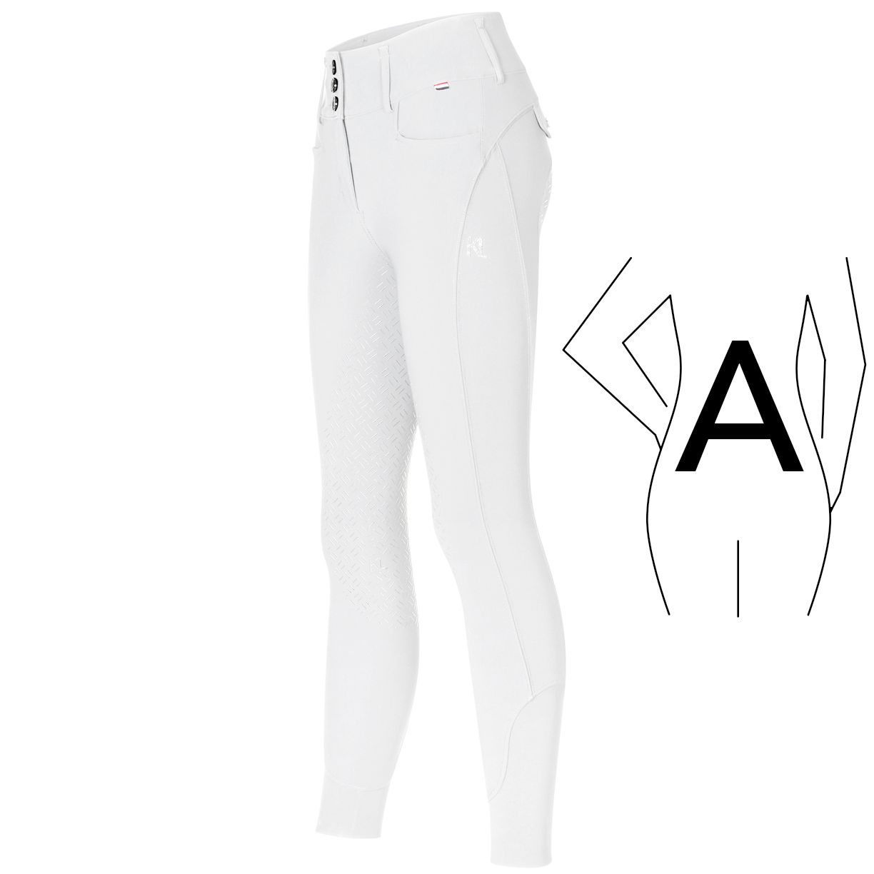 Kingsland KLKimi Mid Waist Vollgrip AShape Reithose Damen