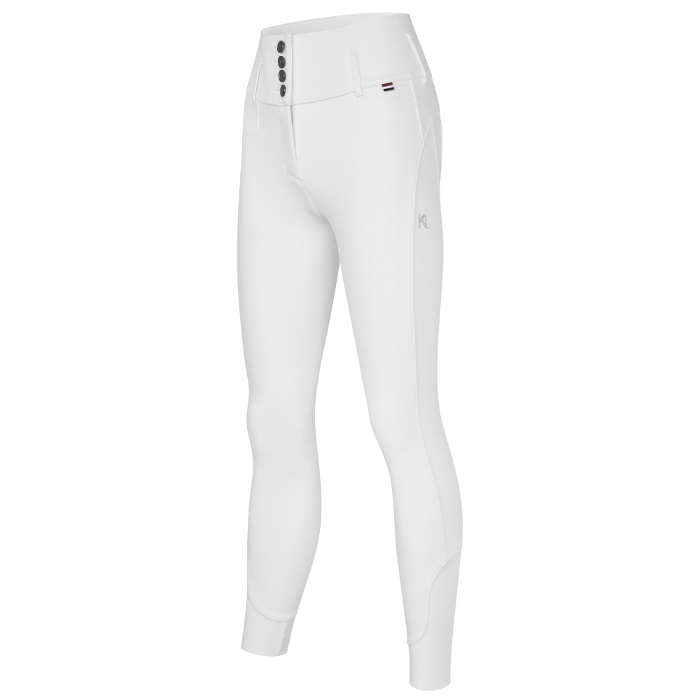 Kingsland KLKhloe High Waist Vollgrip X-Shape Reithose Damen - white, Größe 40