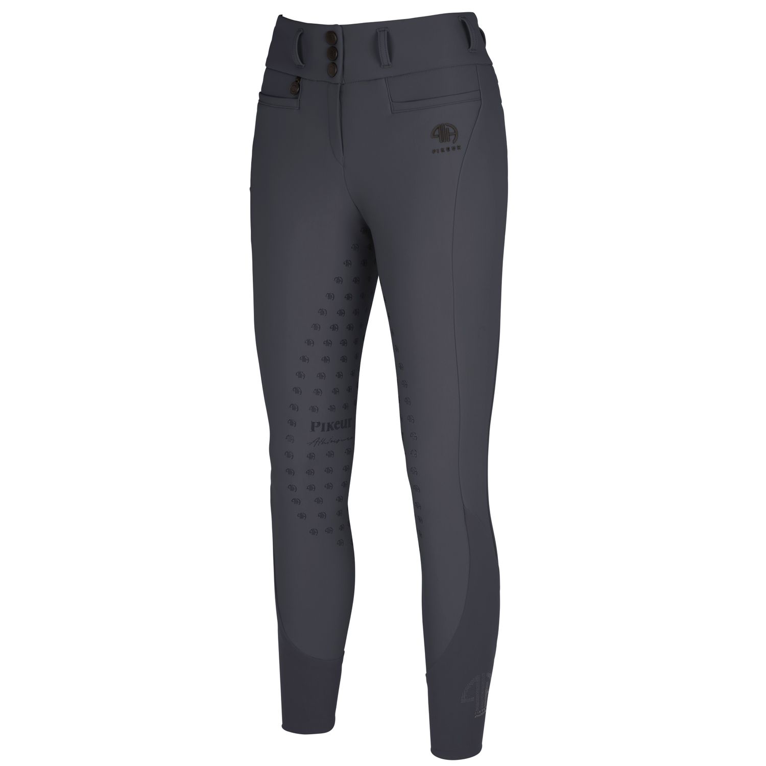 Pikeur Athleisure Linn Highwaist Vollgrip Winterreithose Damen - dark shadow, Größe 42