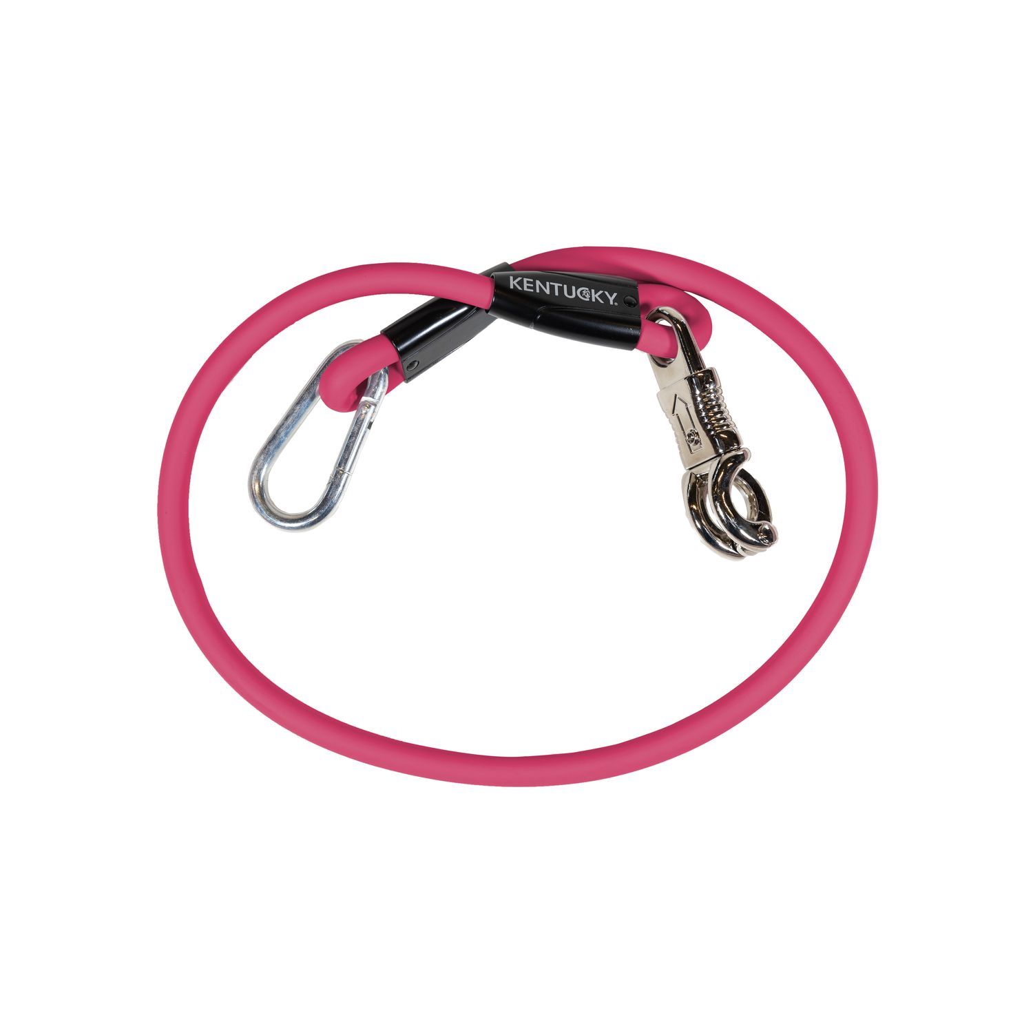 Kentucky Horsewear Horse Box Lead & Cross Anbindestrick - rosa, Größe 70 cm