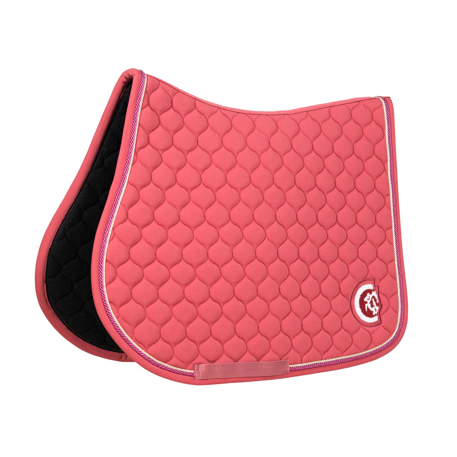 Kentucky Horsewear Schabracke Springen mit 3D Logo Onion Quilt - fuchsia, Größe Warmblut Springen