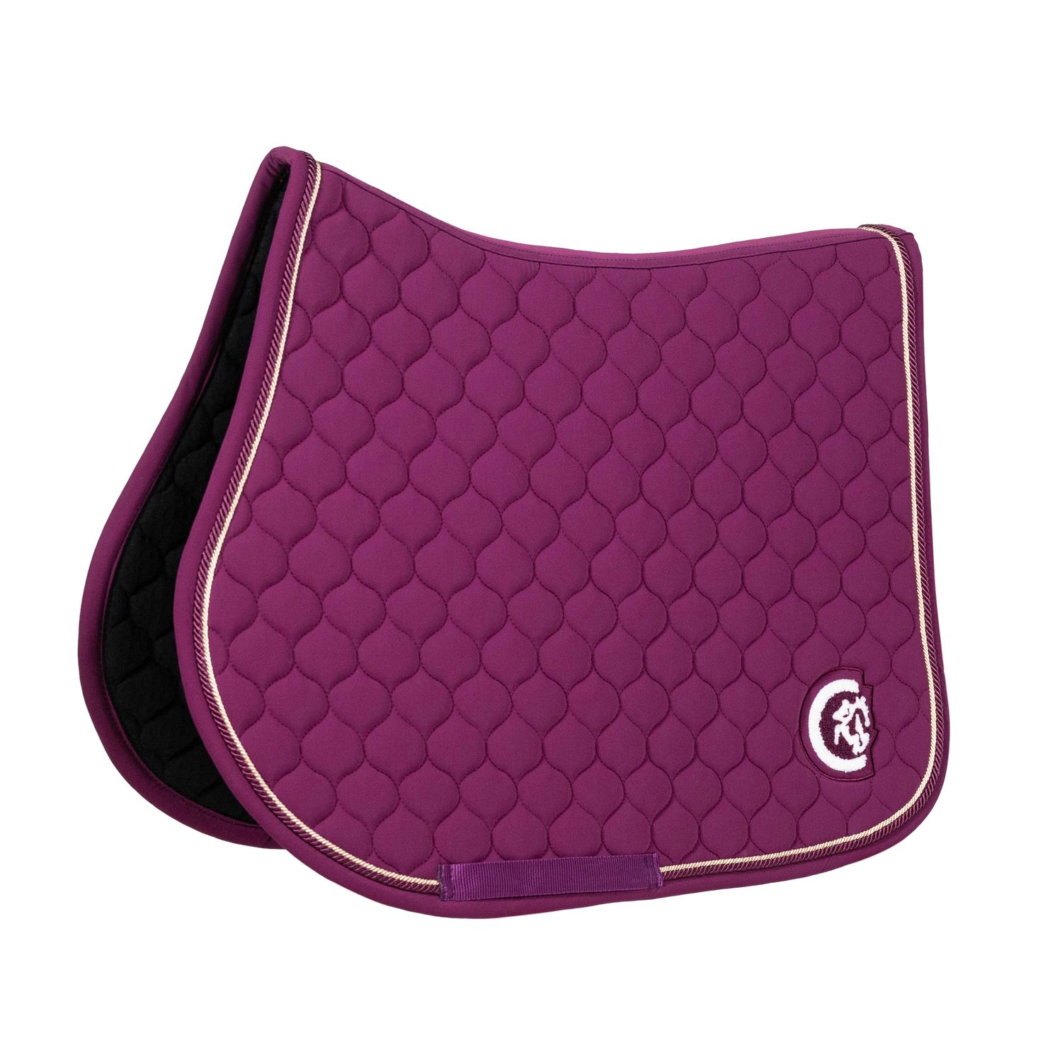 Kentucky Horsewear Schabracke Springen mit 3D Logo Onion Quilt - purple, Größe Warmblut Springen