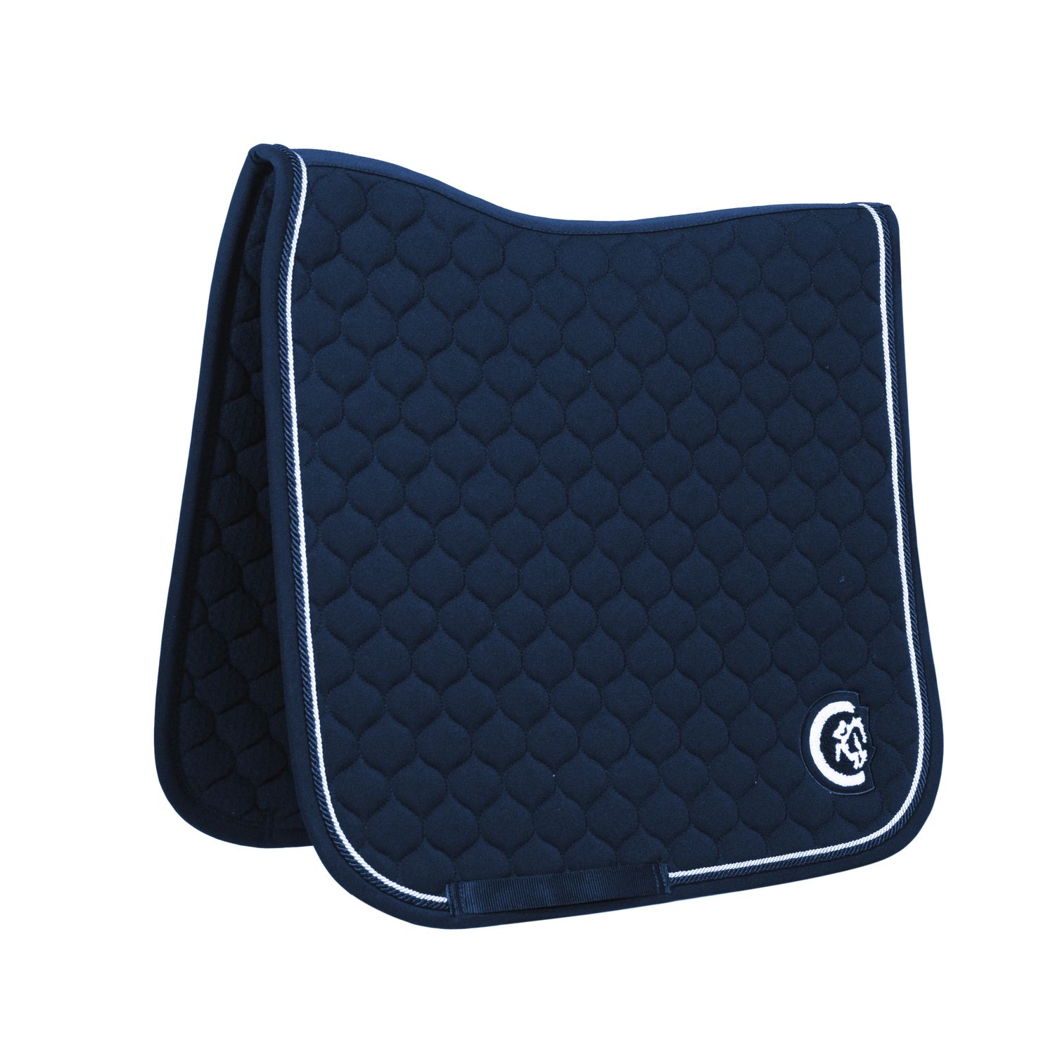 Kentucky Horsewear Schabracke Dressur mit 3D Logo Onion Quilt - navy, Größe Warmblut Dressur