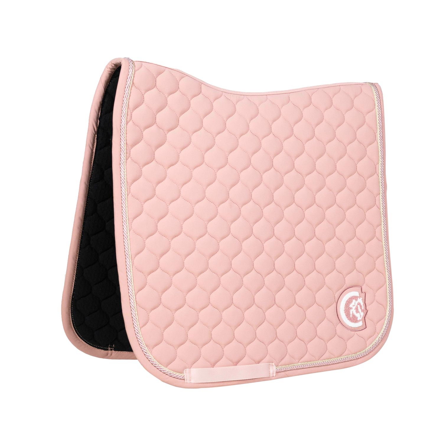 Kentucky Horsewear Schabracke Dressur mit 3D Logo Onion Quilt - alte rose, Größe Warmblut Dressur
