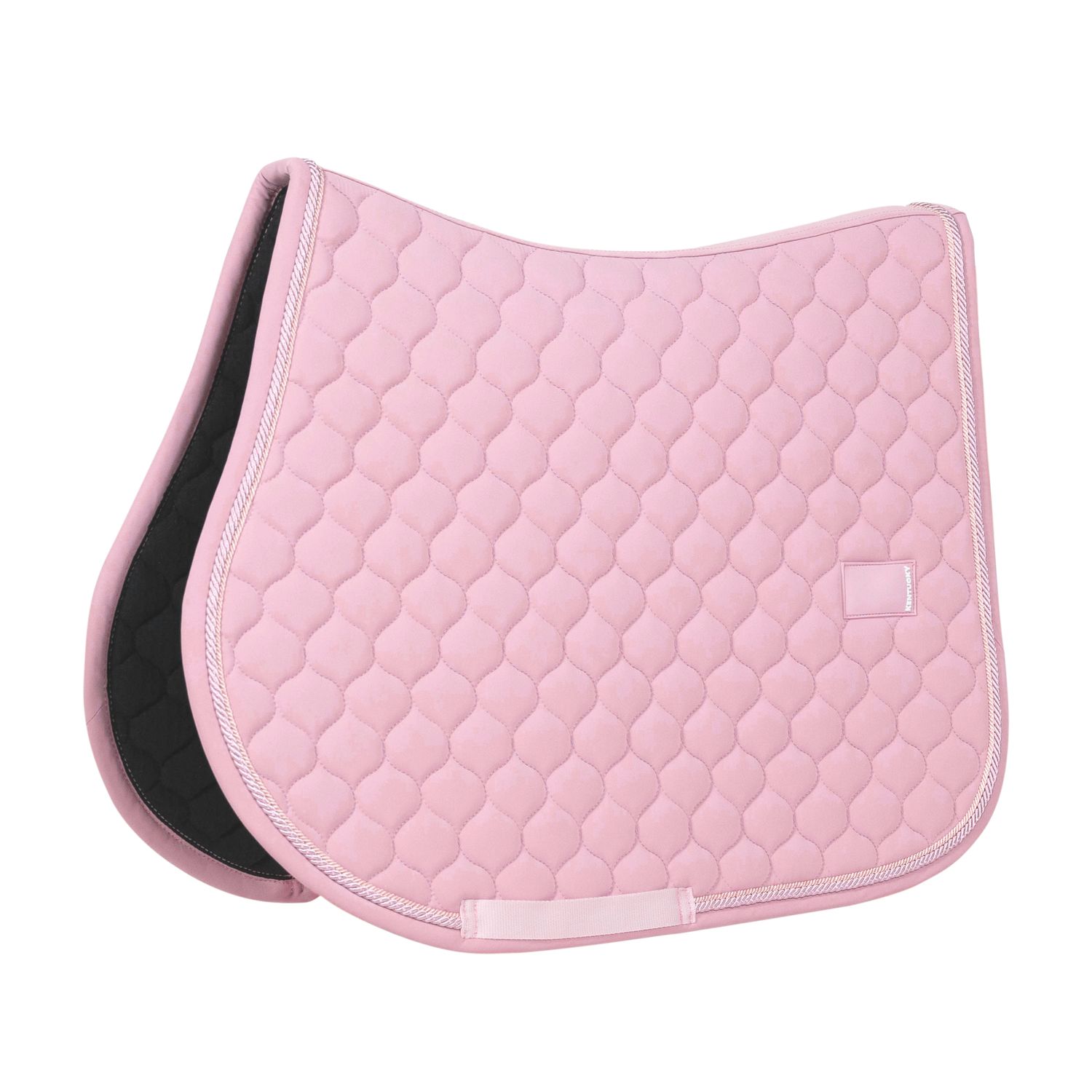 Kentucky Horsewear Schabracke Springen Rubber Logo - hellrosa, Größe Warmblut Springen