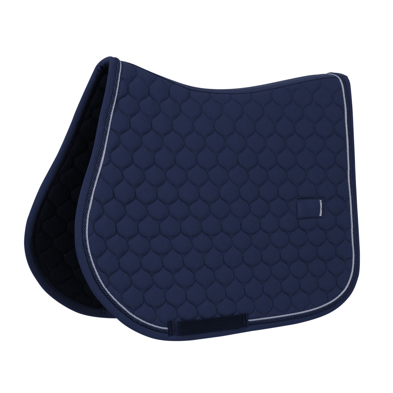 Kentucky Horsewear Schabracke Springen Rubber Logo - navy, Größe Warmblut Springen
