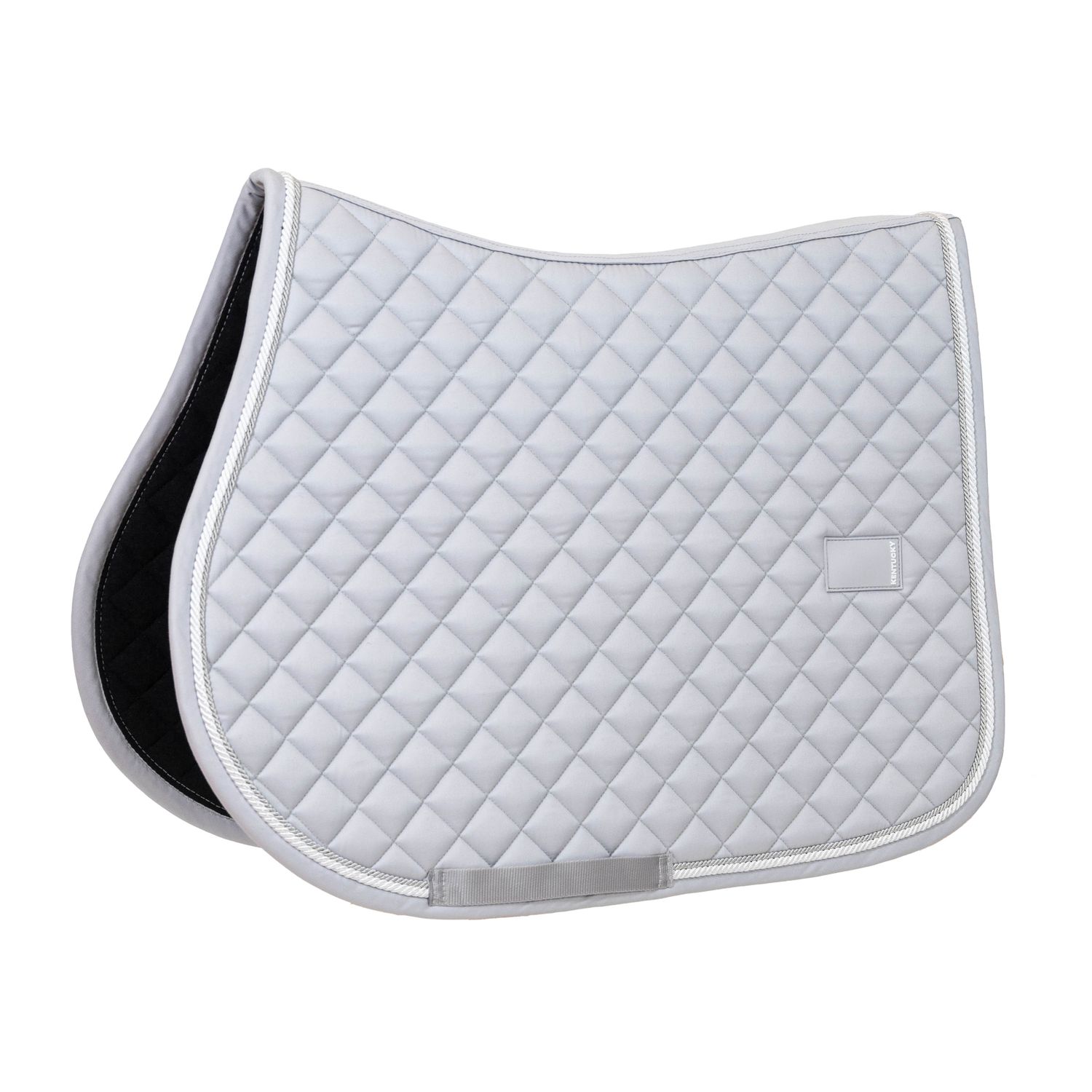 Kentucky Horsewear Schabracke Springen Diamond Rope - grau, Größe Warmblut Springen