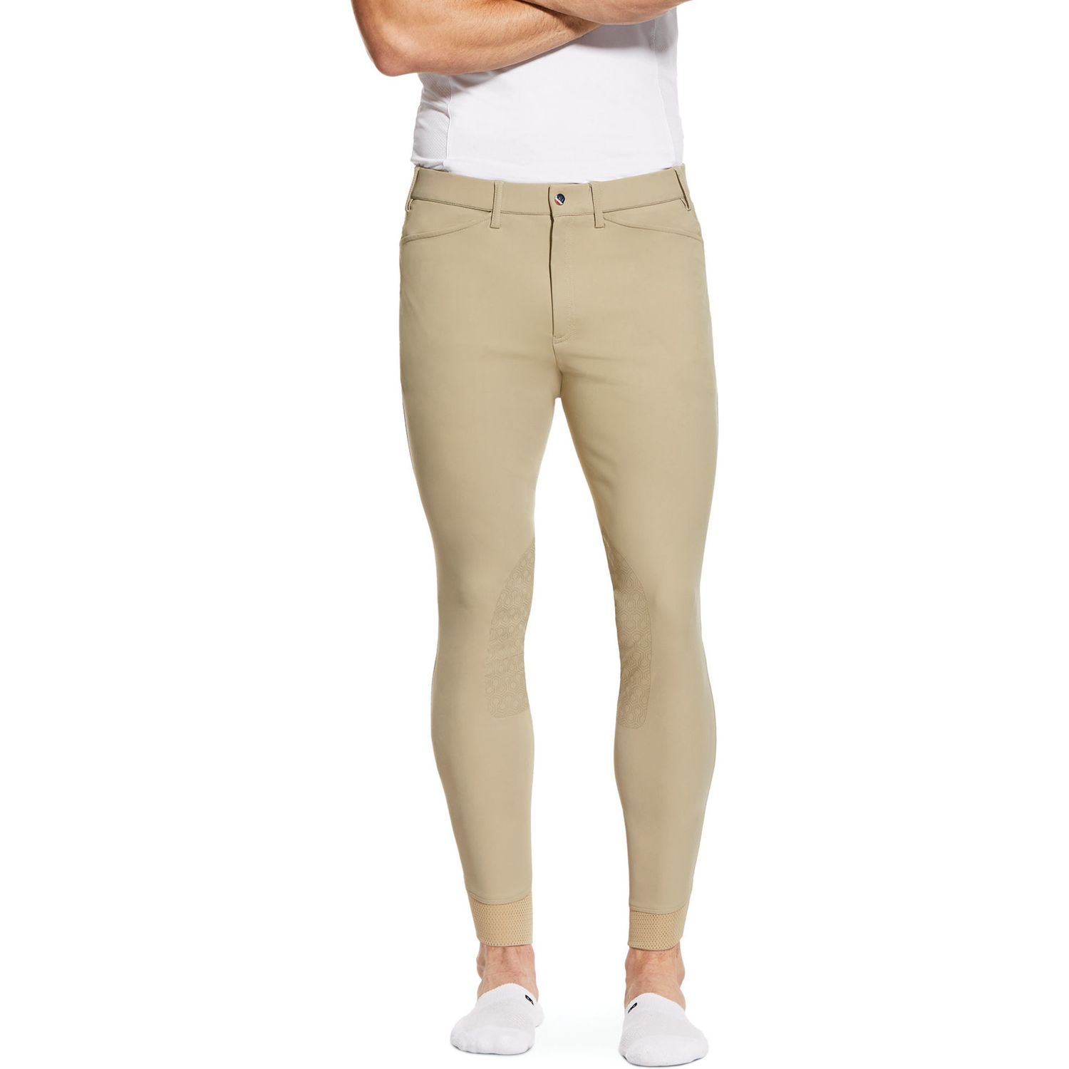 Ariat Tri Factor Kniegrip Reithose Herren - beige, Größe 44