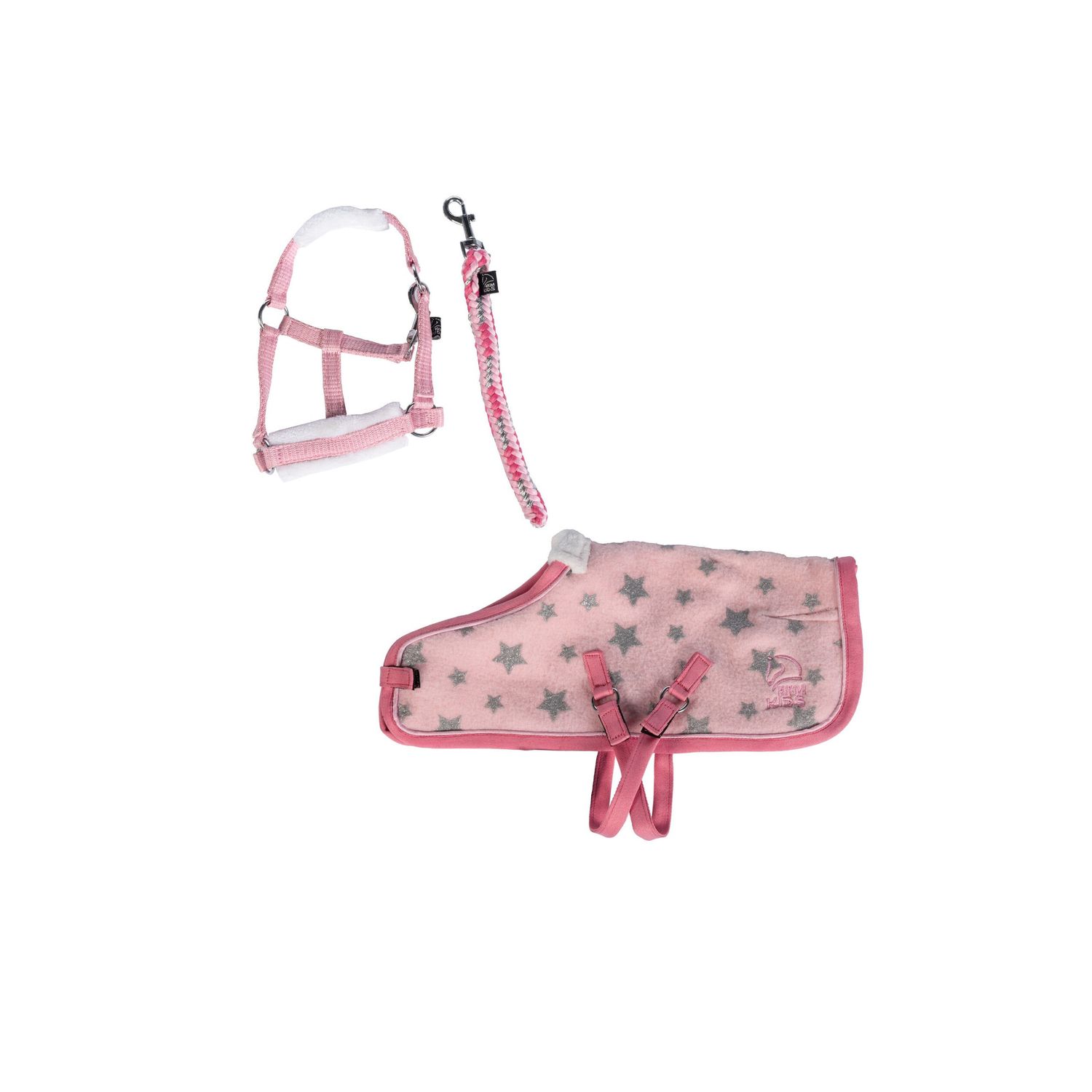 HKM Starset Cuddle Pony - rosa mit Sternmuster