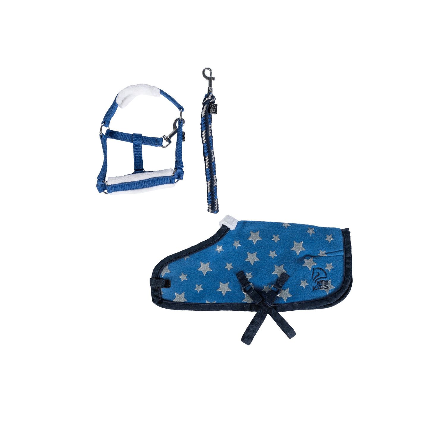 HKM Starset Cuddle Pony - navy mit sternenmuster