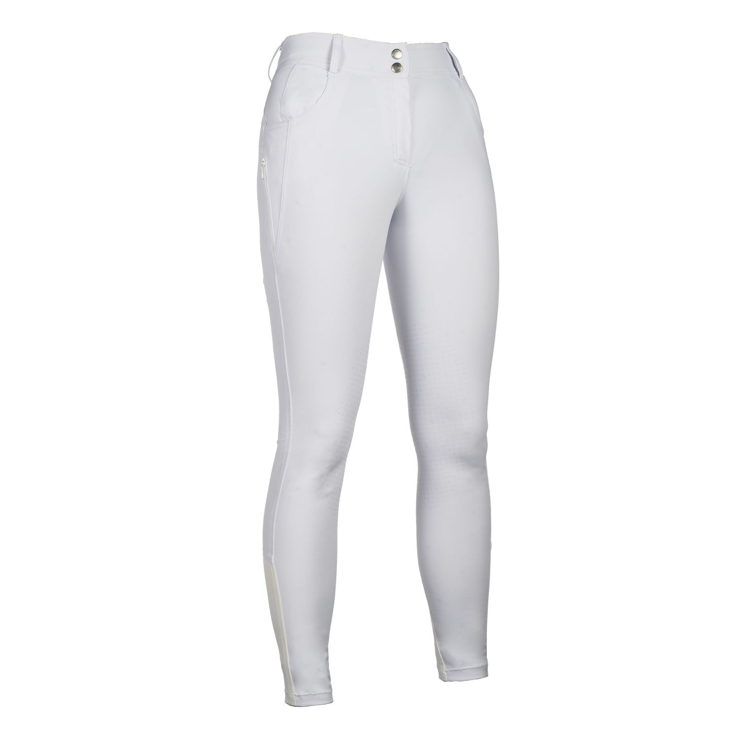 HKM Reithose Ari Mid Rise Silikon-Kniebesatz Damen - weiß, Größe 50