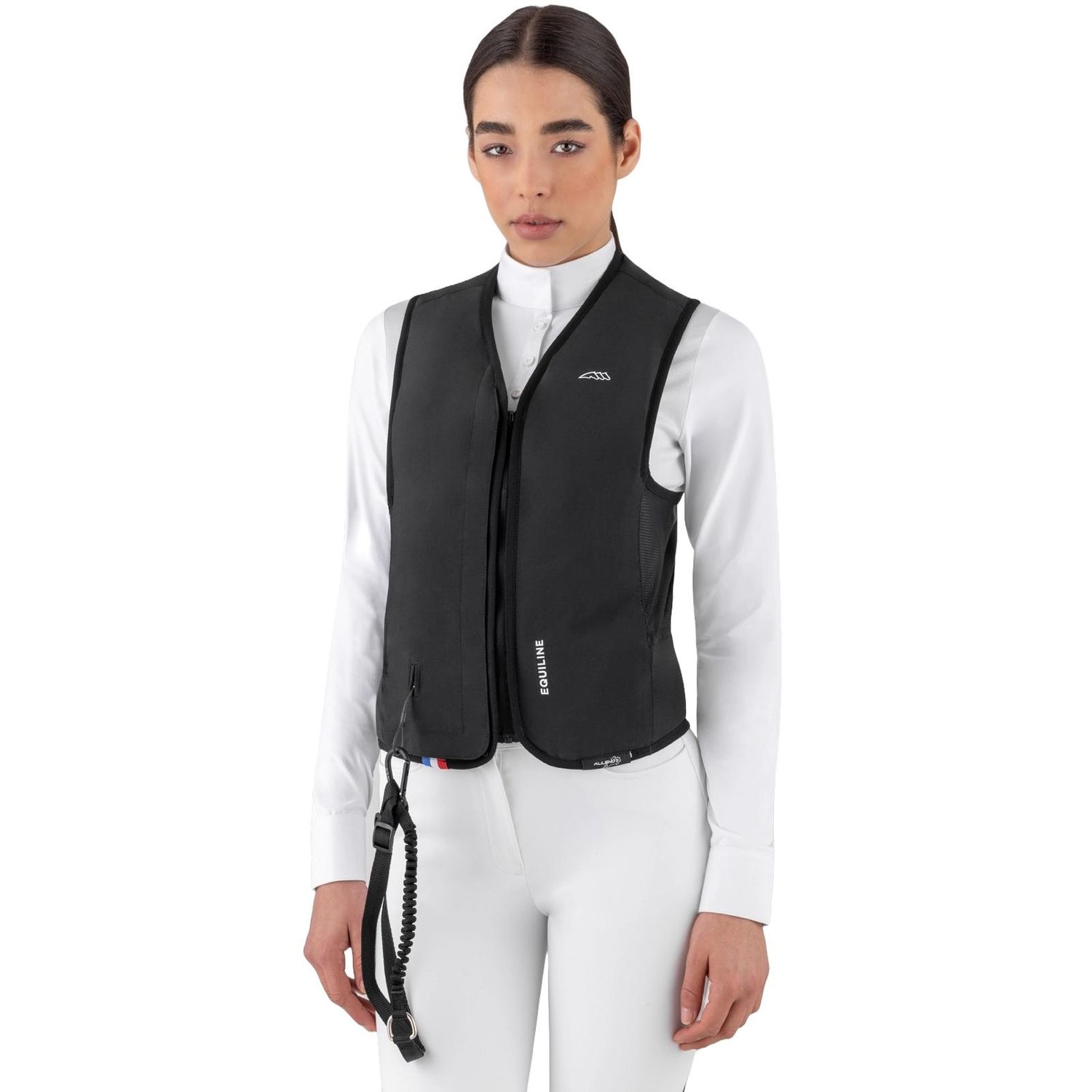 Equiline Eclair Airbagweste ohne Rückenprotector Unisex - schwarz, Größe M