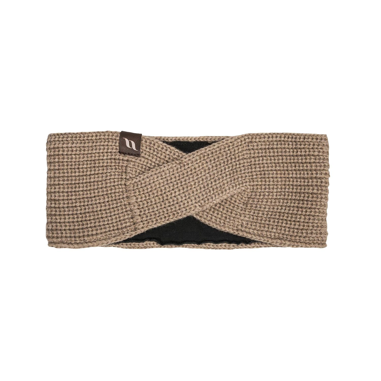 Back on Track Nora Twist Stirnband aus Wolle - hell beige