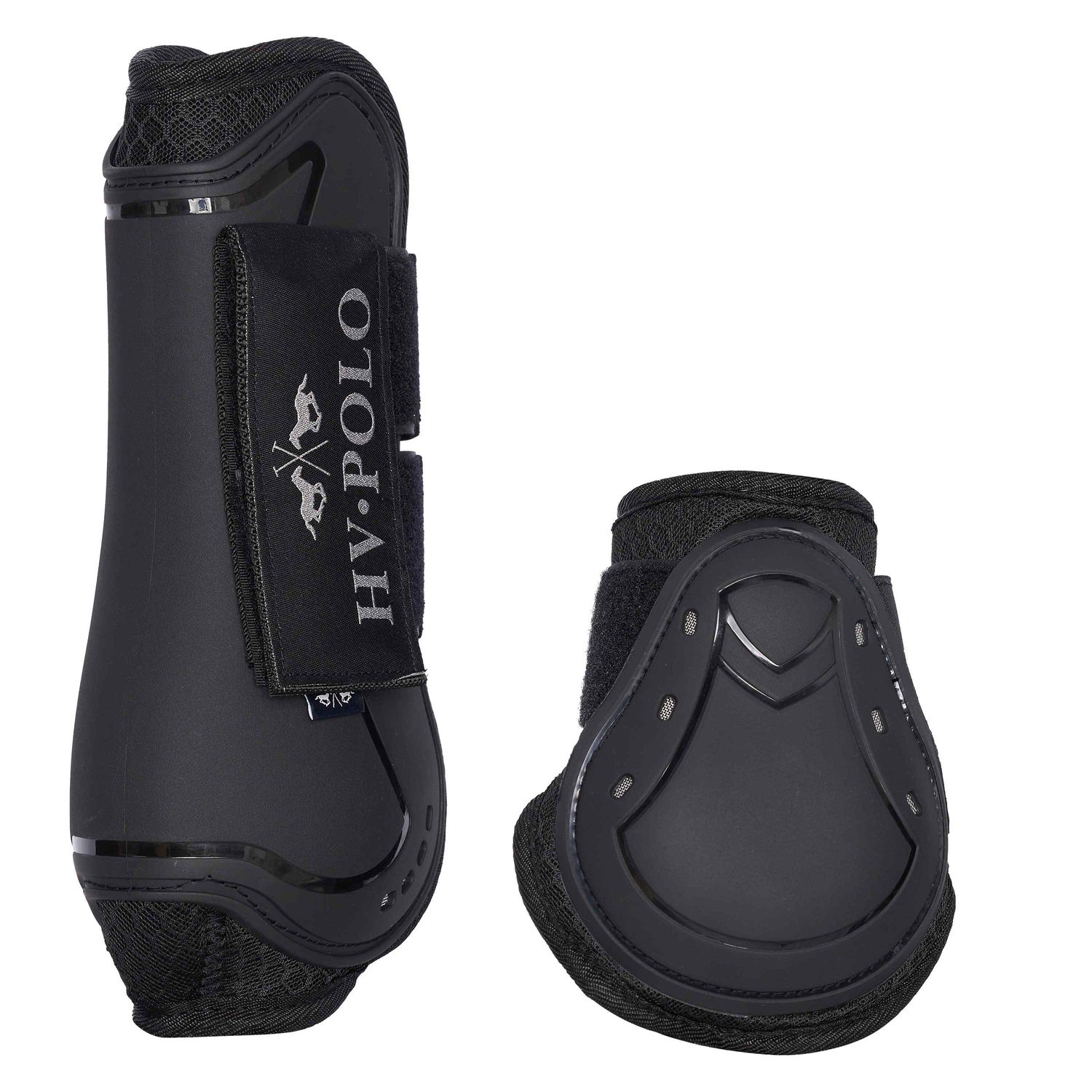 HV Polo Gamaschen und Streichkappen HVPClassic Set - schwarz, Größe Warmblut
