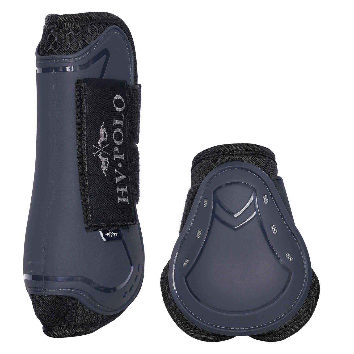 HV Polo Gamaschen und Streichkappen HVPClassic Set - navy, Größe Vollblut
