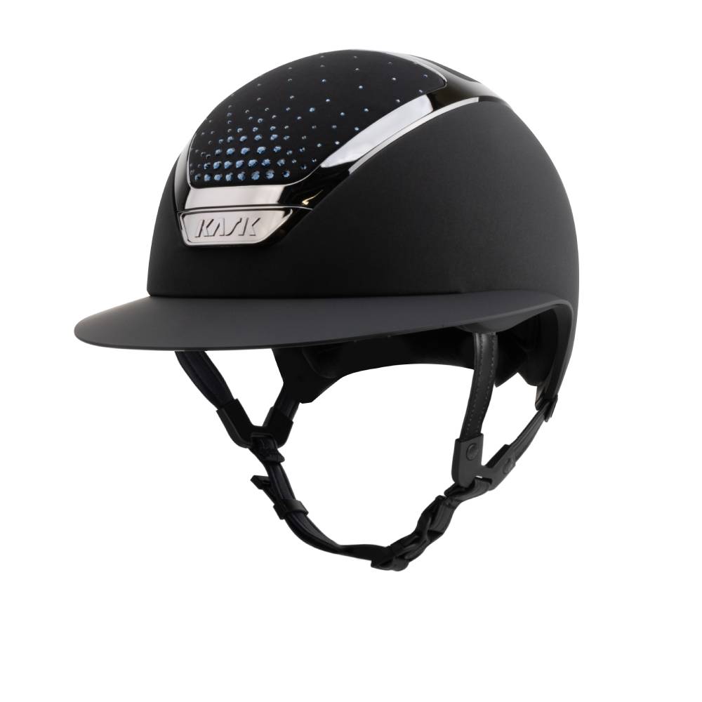 KASK Reithelm Star Lady Chrome Passage - black_black_montana, Größe 55