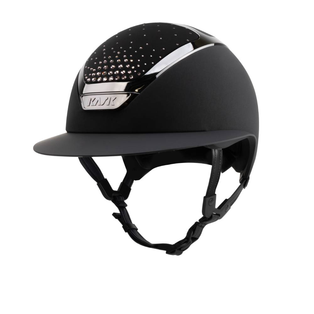 KASK Reithelm Star Lady Chrome Passage - black_black_vintagerose, Größe 54