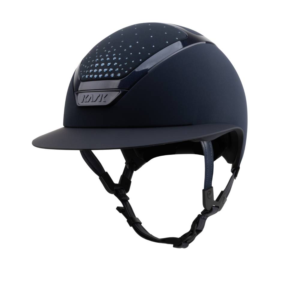 KASK Reithelm Star Lady Chrome Passage - navy/navy/montana, Größe 58