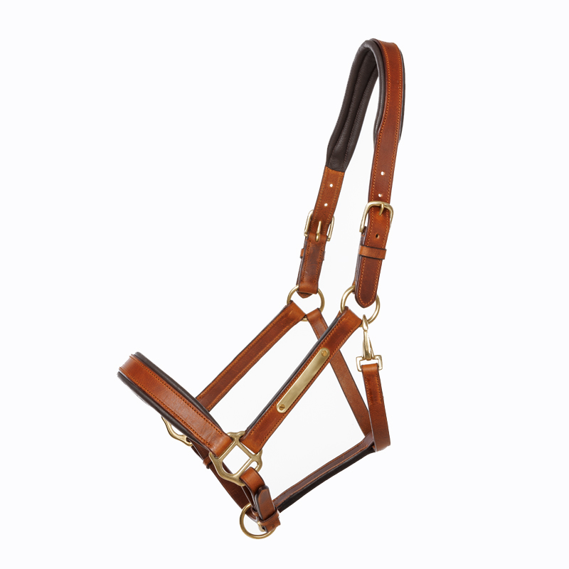 Kavalkade Lederhalfter Soft Cinta - cognac/braun, Größe Vollblut