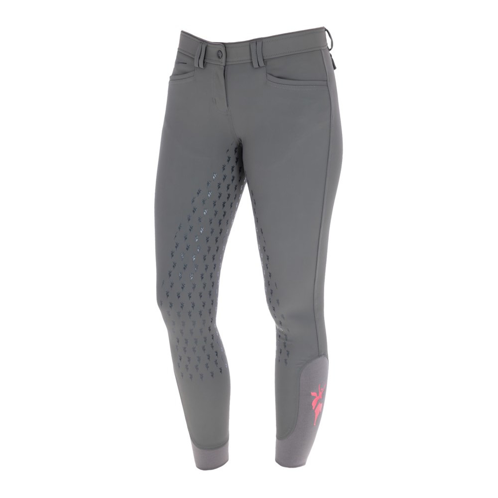 Covalliero Janne x PinkRibbon Fullgrip Reithose Damen - graphite, Größe 40