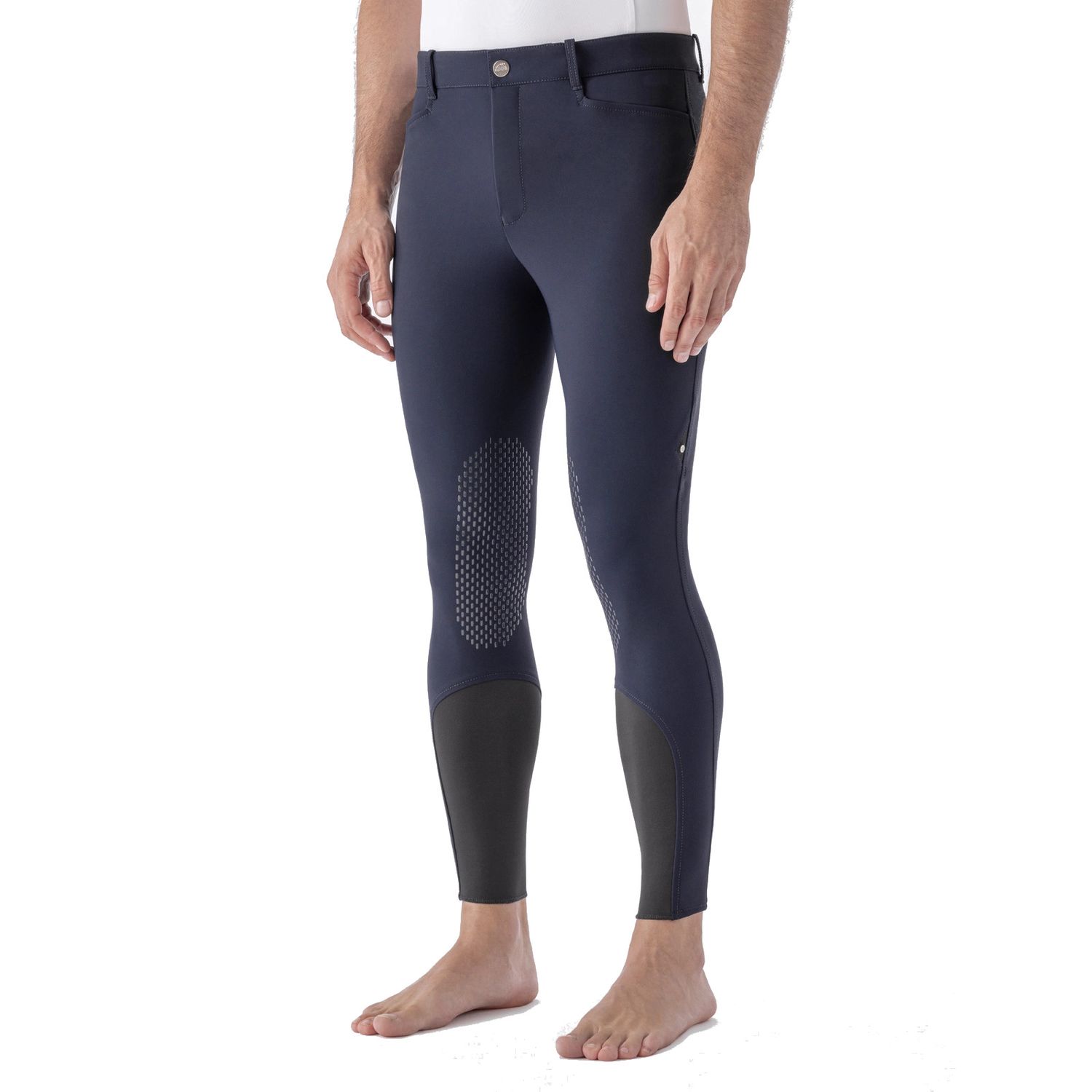 Equiline GRAFTONB B-MOVE Herrenreithose mit Kniegrip - blue, Größe 52