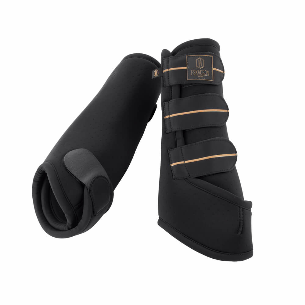 Eskadron Heritage 24/25 Pro Dressage Gamaschen hinten - black, Größe Pony