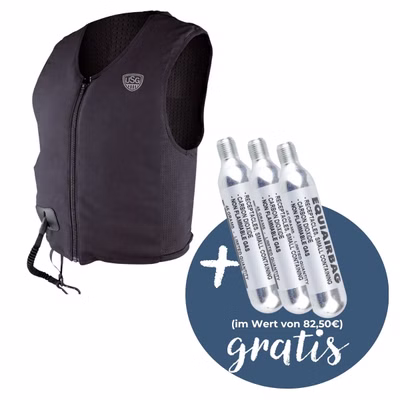 USG Aixplorer Softshell Airbag Weste inkl. 3 Kartuschen