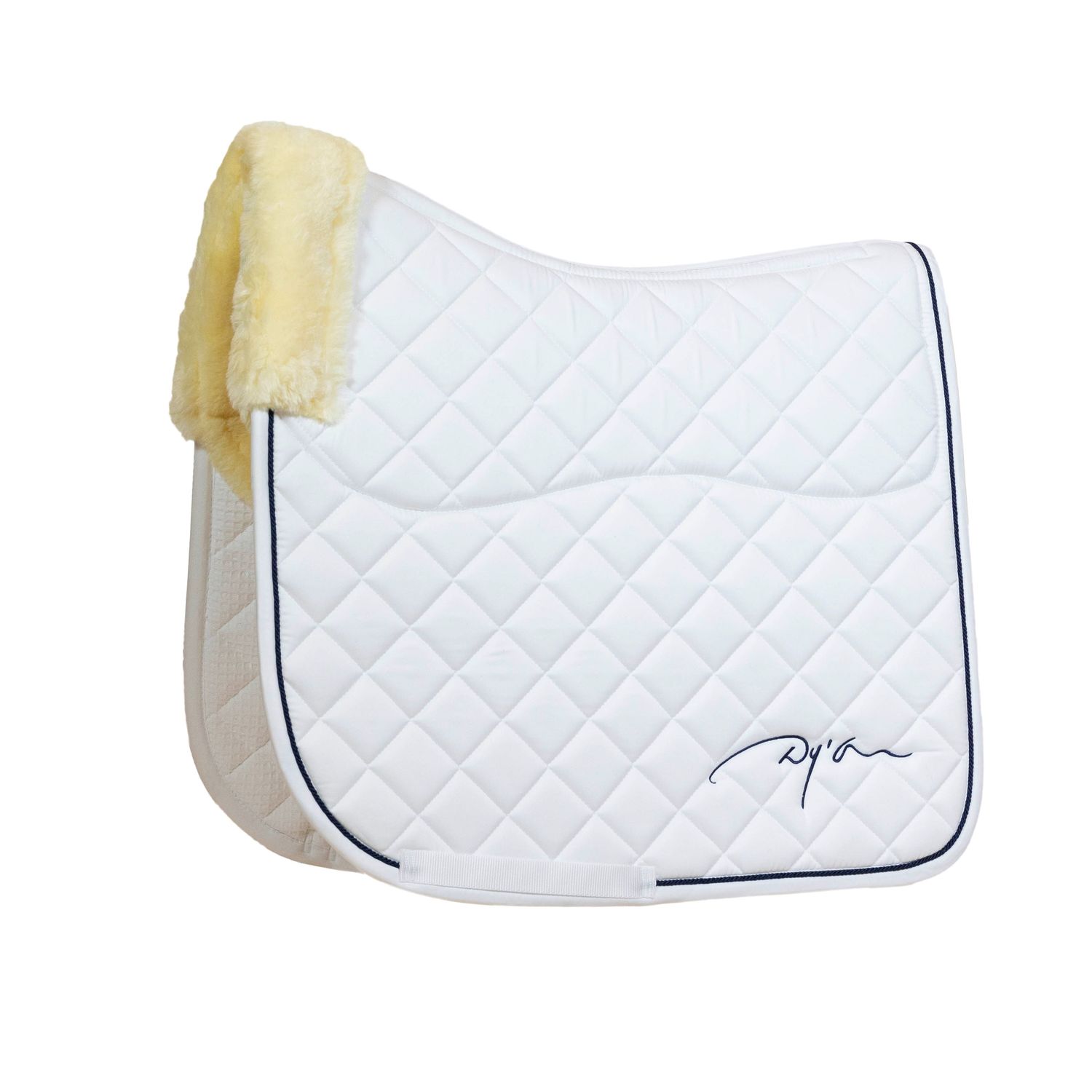 Dyon Dressurschabracke Skin Friendly - weiß, Größe Warmblut