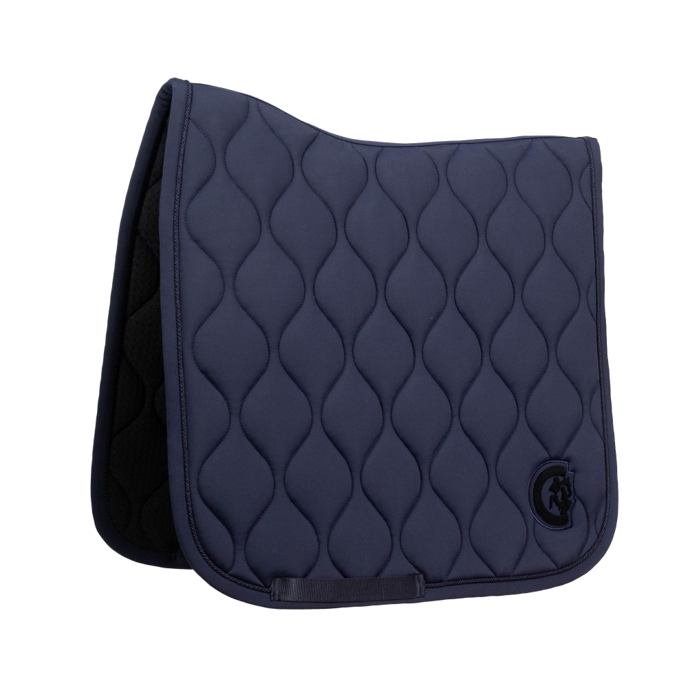 Kentucky Horsewear Schabracke Wave 3D Logo - navy, Größe Dressur