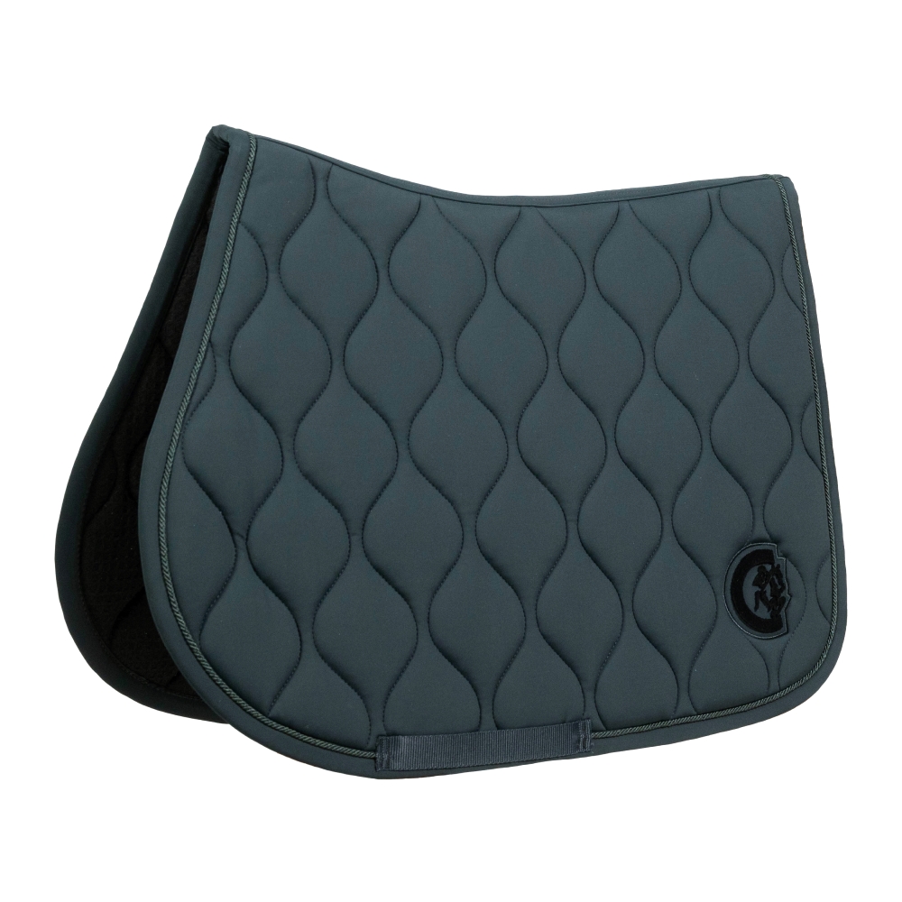Kentucky Horsewear Schabracke Wave 3D Logo - pine green, Größe Springen