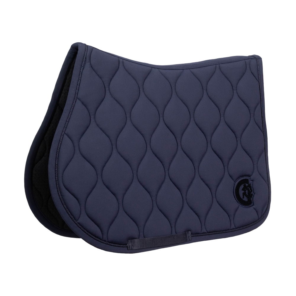 Kentucky Horsewear Schabracke Wave 3D Logo - navy, Größe Springen