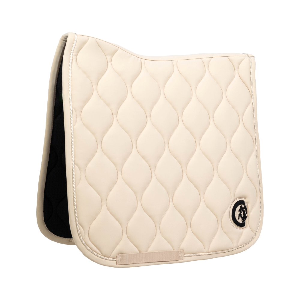 Kentucky Horsewear Schabracke Wave 3D Logo - beige, Größe Dressur