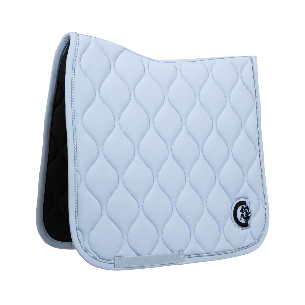 Kentucky Horsewear Schabracke Wave 3D Logo - light blue, Größe Dressur