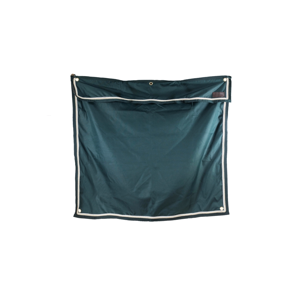 Kentucky Horsewear Boxenwandvorhang Wasserdicht Classic Kurz 135x125cm - dark green