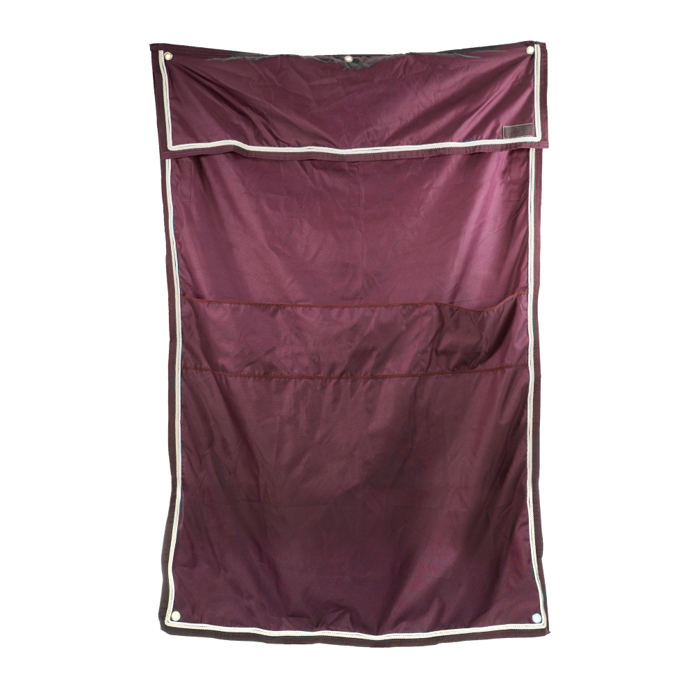 Kentucky Horsewear Boxenwandvorhang wasserdicht classic mit Taschen 135x200cm - bordeaux