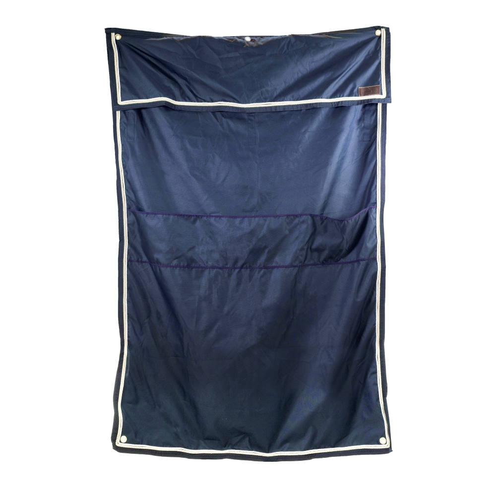 Kentucky Horsewear Boxenwandvorhang wasserdicht classic mit Taschen 135x200cm - navy