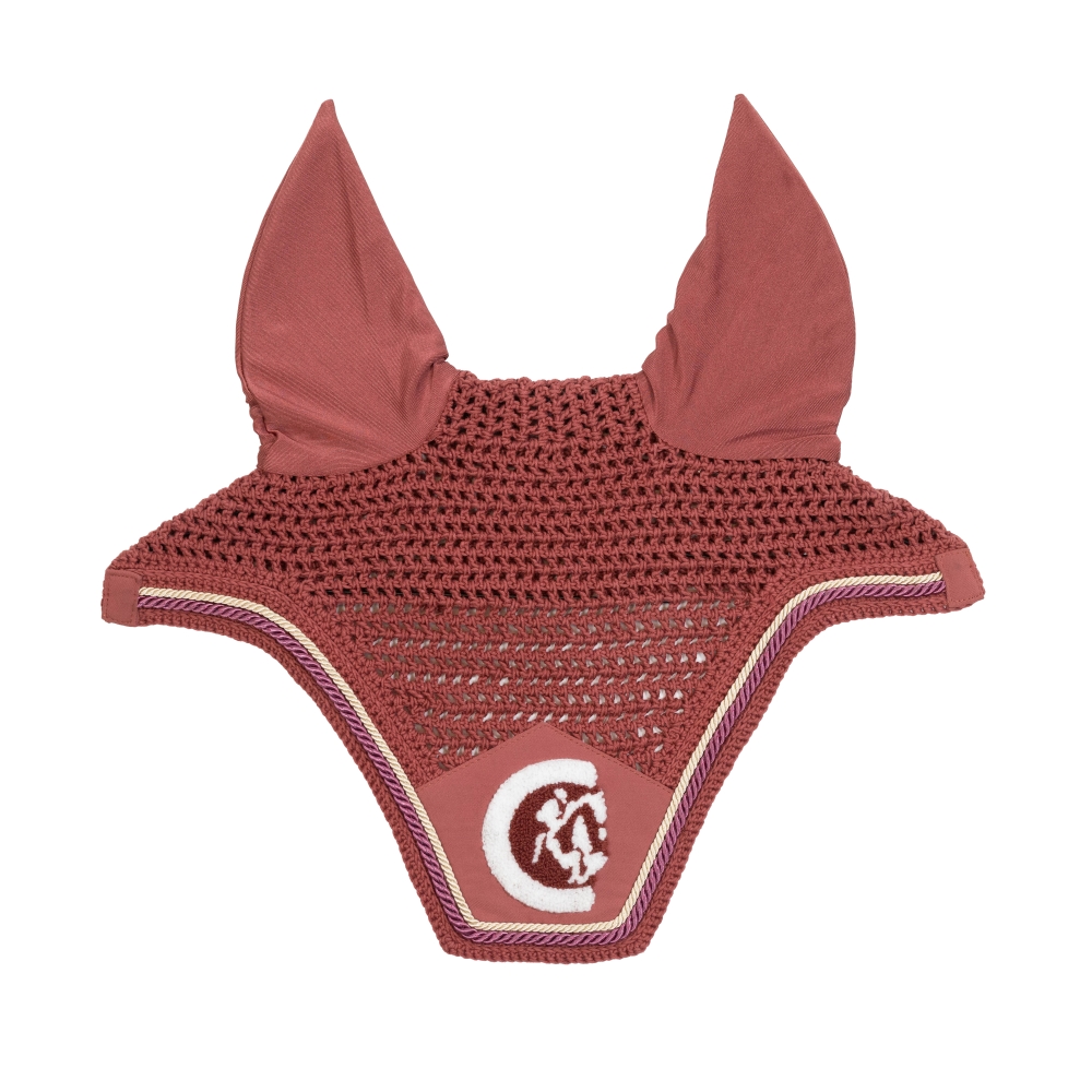 Kentucky Horsewear Fliegenohren Wellington 3D Logo - fuchsia, Größe Full