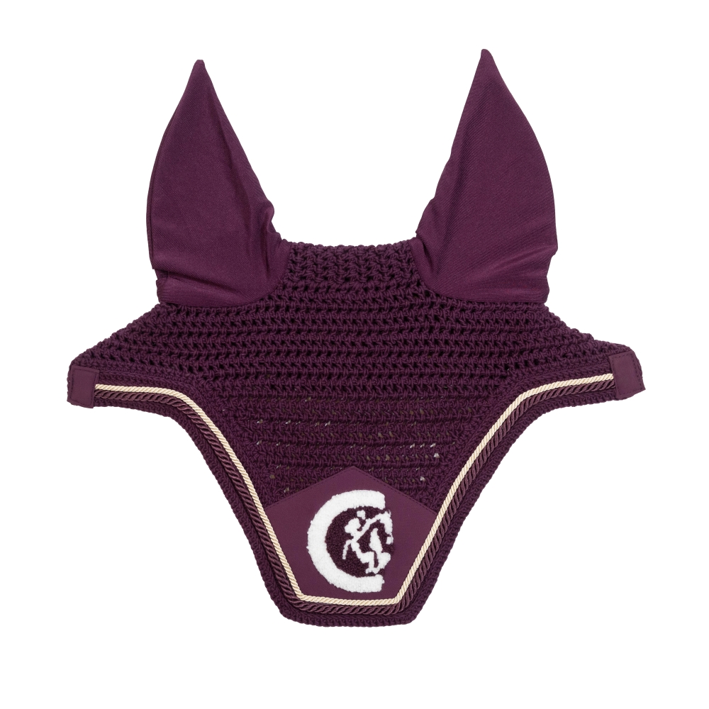 Kentucky Horsewear Fliegenohren Wellington 3D Logo - purple, Größe Full