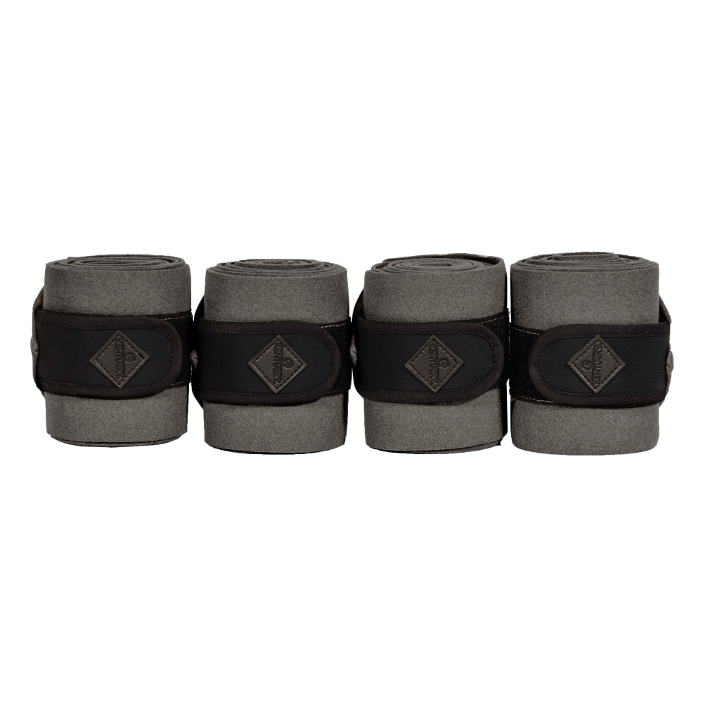 Kentucky Horsewear Polar Fleece Bandage Show Vegan Wool - grey, Größe Full