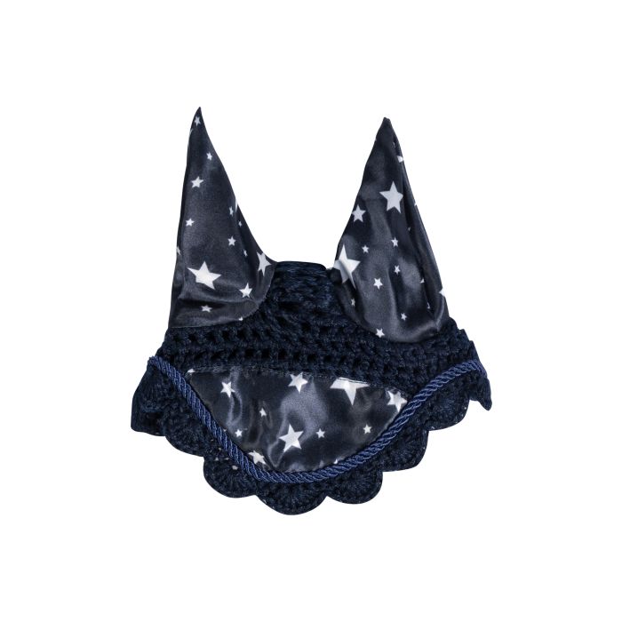 HKM Fliegenhaube Hobby Horsing Print - navy mit Sternenmuster