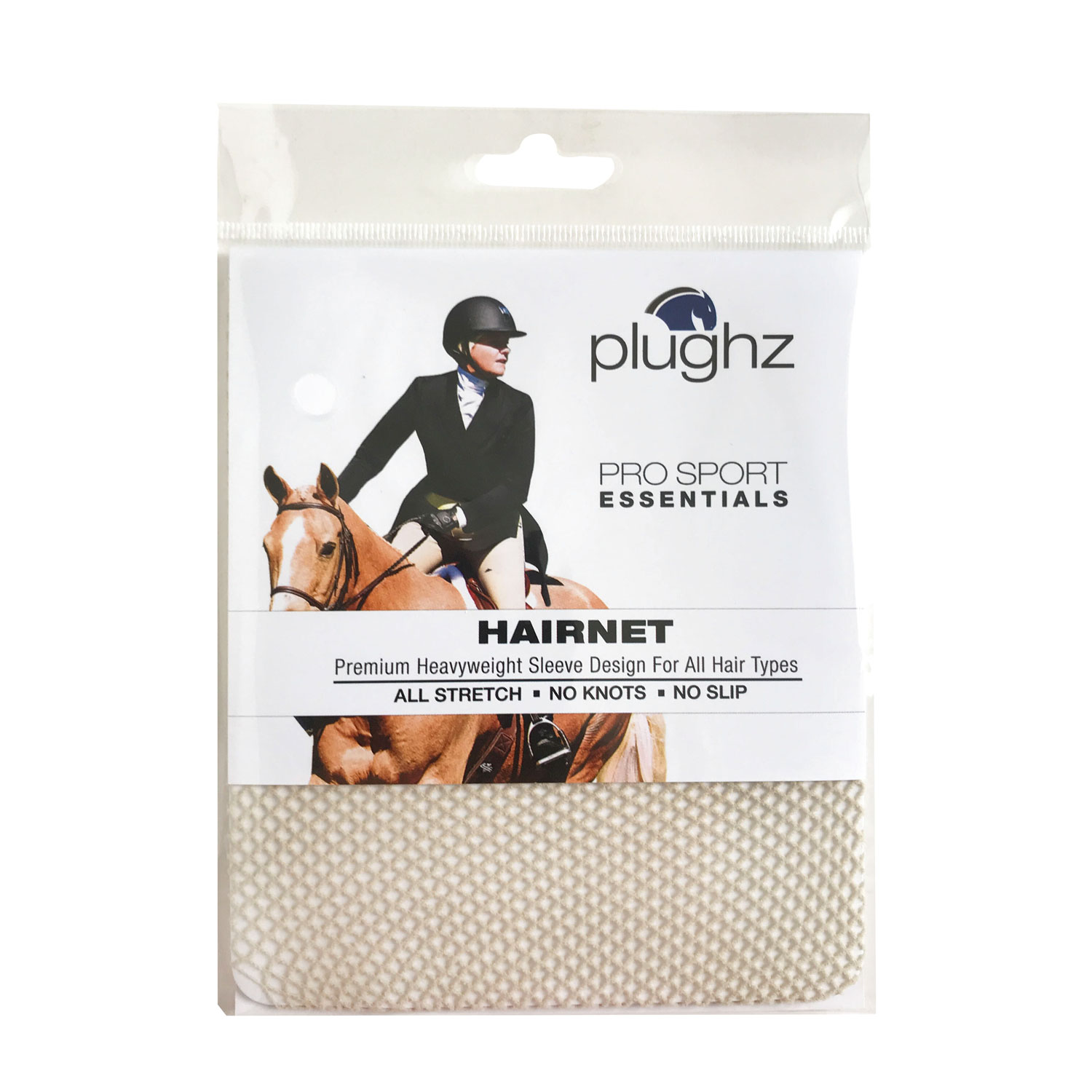 Plughz Haarnetz für Reiter - blond