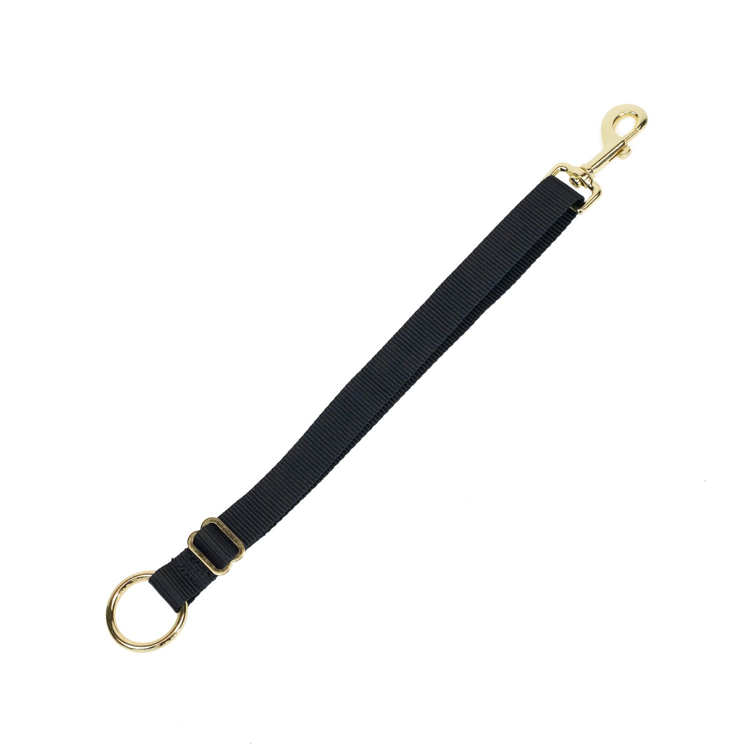 Kentucky Horsewear Nylon Halter Hook & Ring Lang - schwarz
