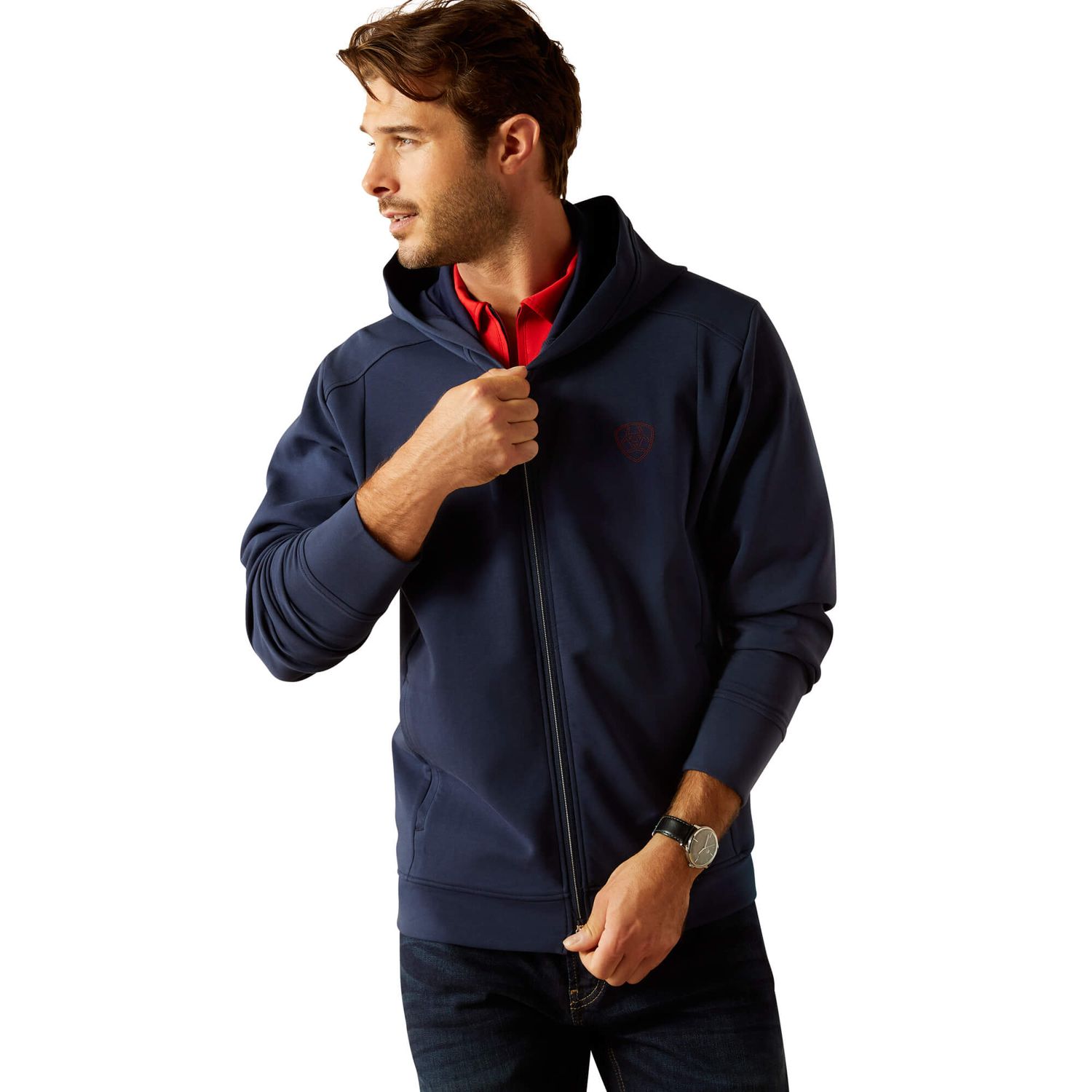 Ariat Antez Full Zip Sweatshirt Herren - navyt, Größe M