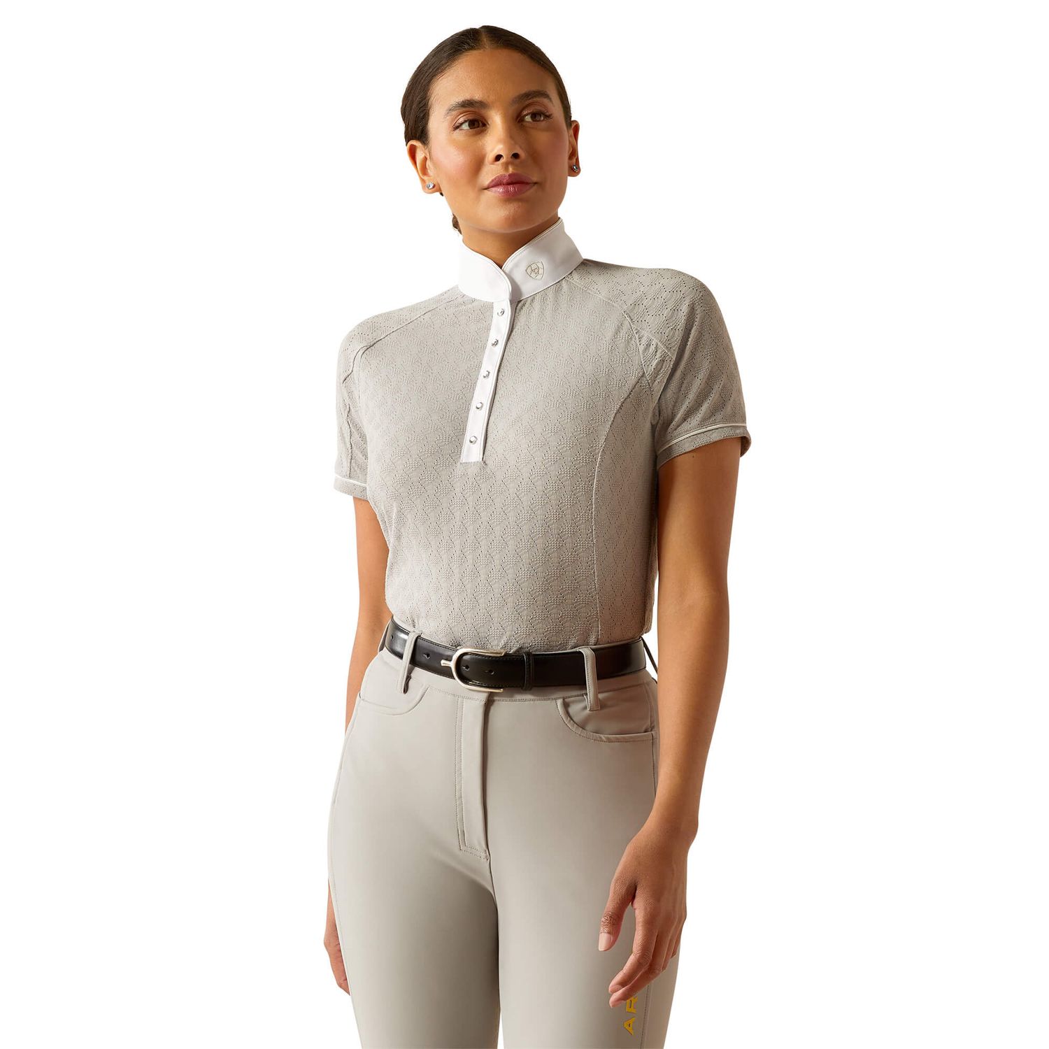 Ariat Showstopper X Show Shirt Turniershirt Damen - silver sconce, Größe XL